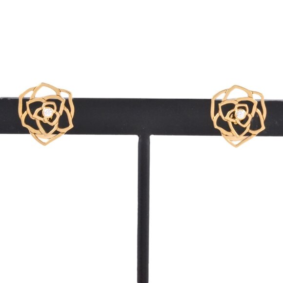 PIAGET Rose Gold Diamond Earrings - Picture 1 of 6